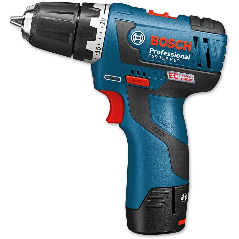 Увеличенная фотография Аккумуляторная дрель-шуруповерт Bosch GSR 10.8 V-EC (L-BOXX)